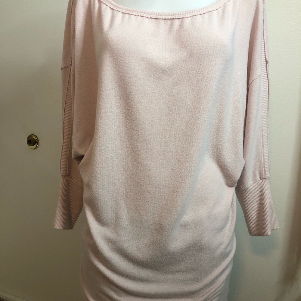 Michael Stars Soft Pink Scoop Neck Sweater